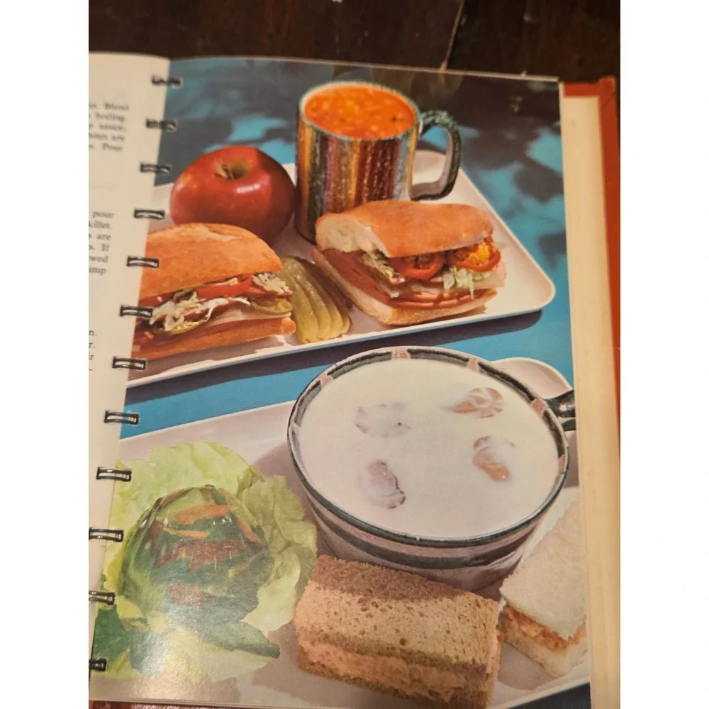Campbell Cooking With Soup Cookbook 1968 Red Spiral Bound Vintage Recipes
